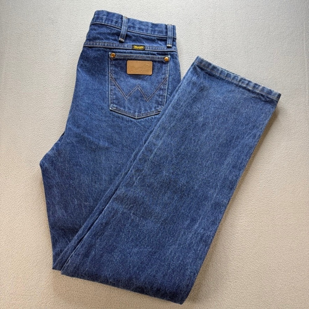 Wrangler Jeans 936DEN Cowboy Cut 38x36 (FIT 37x35) Blue Western Workwear Rodeo